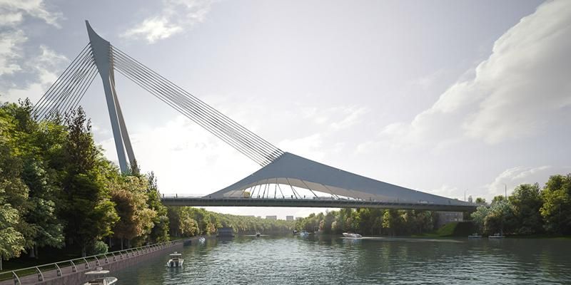 До конца 2028 года в столице возведут четыре моста с применением технологии вантового строительства
